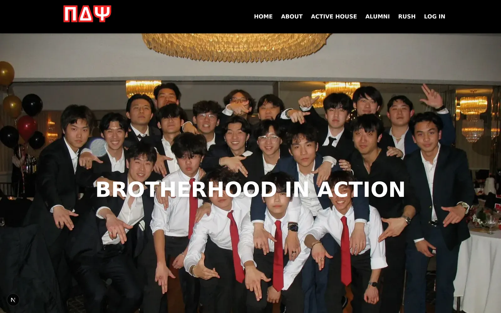 Brotherhood in action on the Active House page